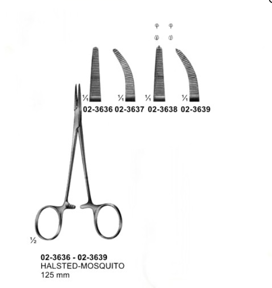 HALSTED MOSQUITO ARTERY FORCEPS 